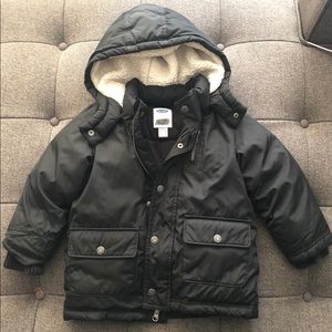 Black Old Navy frost free lined jacket/coat